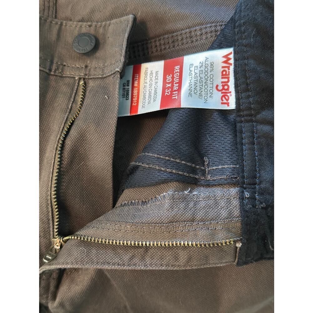 Wrangler Utility Pants Brown Mens 30x32 Workwear Casual Gorpcore NWT - Picture 6 of 10
